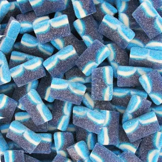 rodajas de frambuesa azul